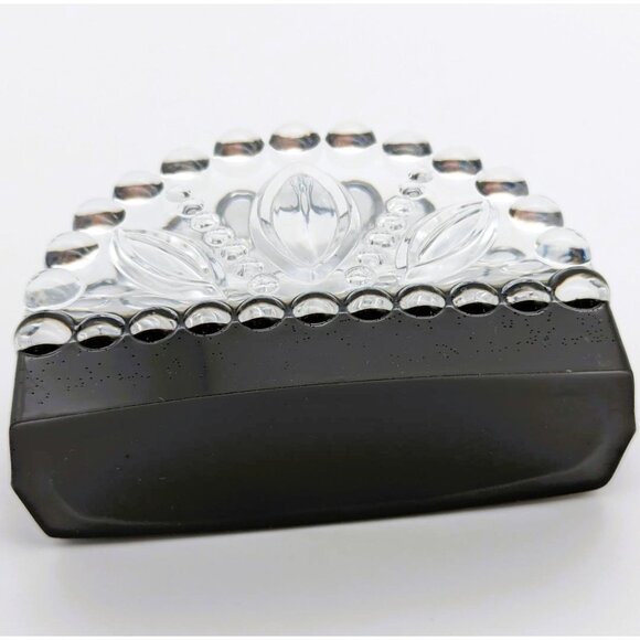 Napkin or Note Holder Epoxy Resin Clear and Black Detailed Hand Crafted NEW - Picture 3 of 9